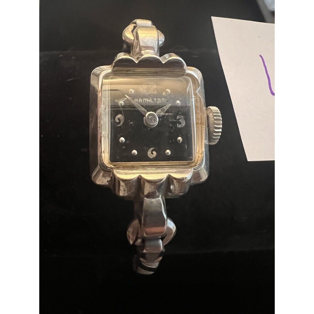 WOMAN'S HAMILTON 10 K GOLD FILLED WATCH BAND WORKS